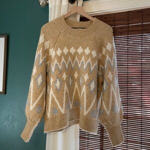 Target heavyweight sweater with fair isle pattern | Size M but fits like a L